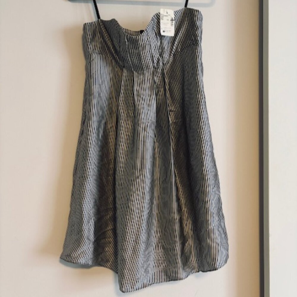 Y2K Geren Ford | 100% Silk Strapless Sweetheart dress size large